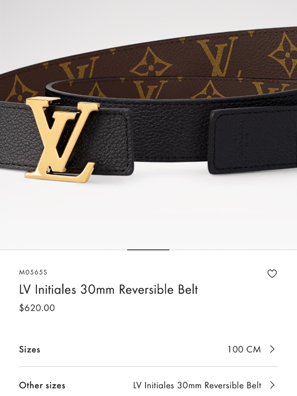 Louis Vuitton Reversible Belt Women’s BRAND NEW - Picture 12 of 13